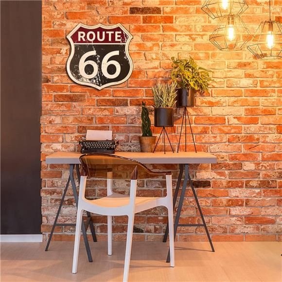 Route 66 Road Signs Vintage Room Decor Metal Sign 12× 12 Inches - Picture 5 of 7